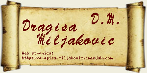 Dragiša Miljaković vizit kartica